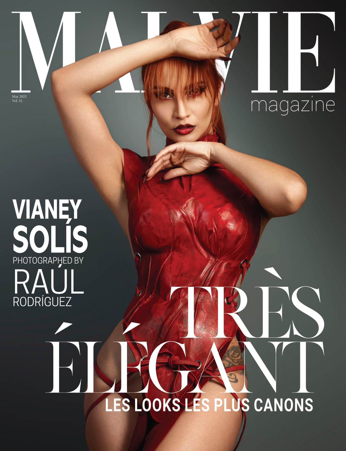Portada de MALVIE Magazine con Vianey Solís, fotografiada por Raúl Rodríguez.